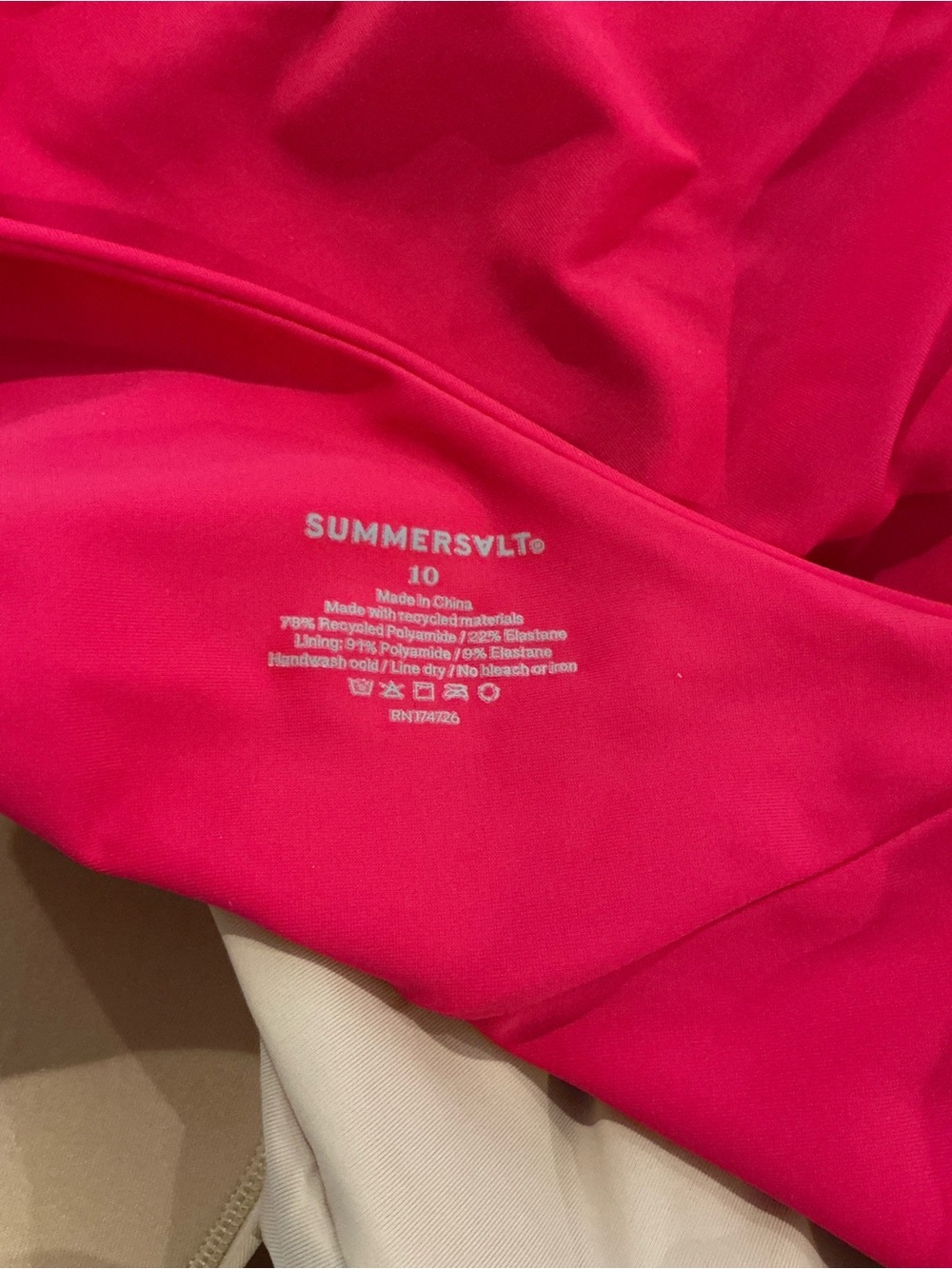 Summersalt Confetti Sidestroke One Piece Swimsuit sz 10 - Picture 6 of 6